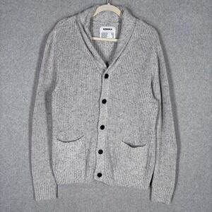 Sonoma Shawl Collar Fisherman Cardigan Sweater Mens Medium Marled Heritage